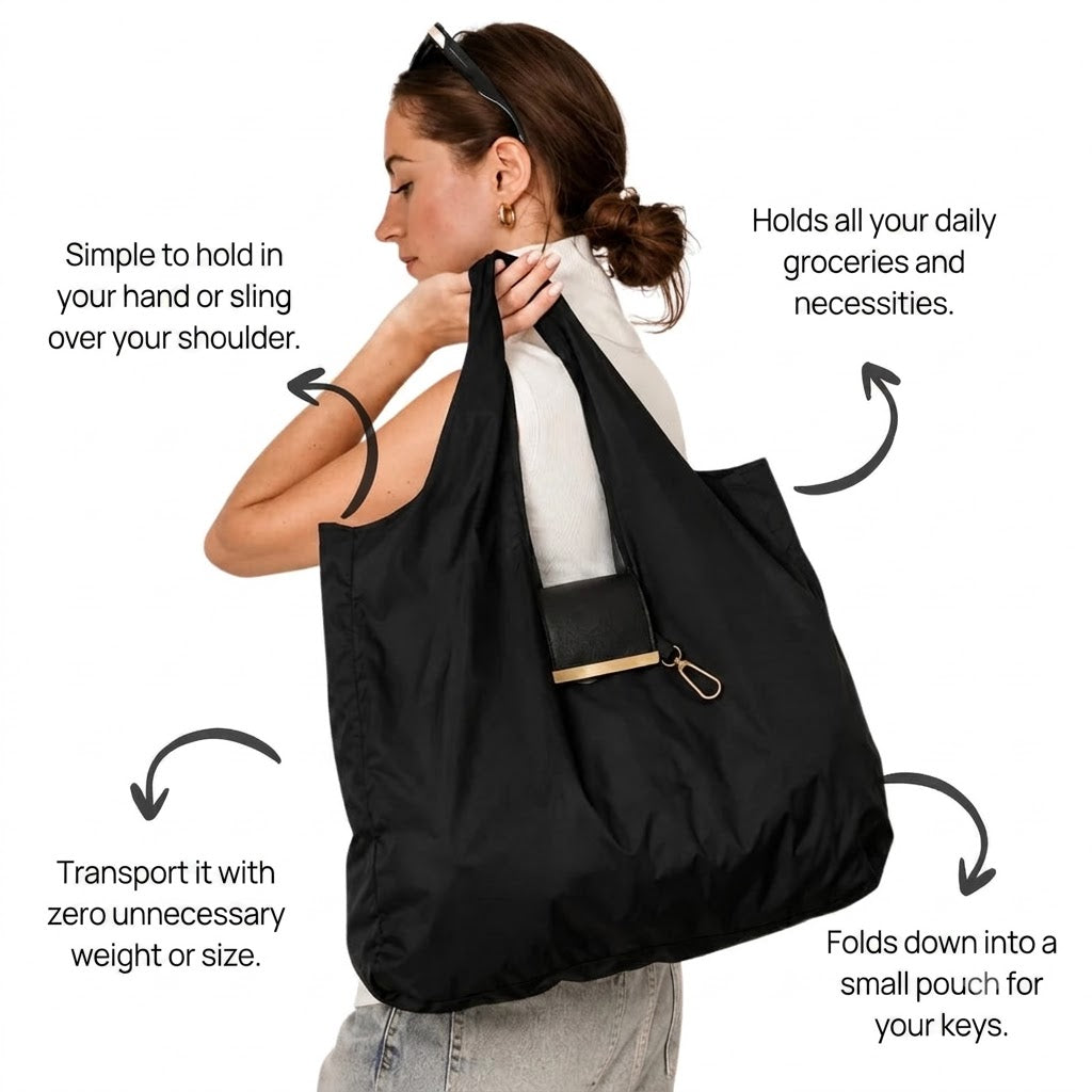 Pocket Friendly Tote Bag | Foldable Keychain Tote Bag